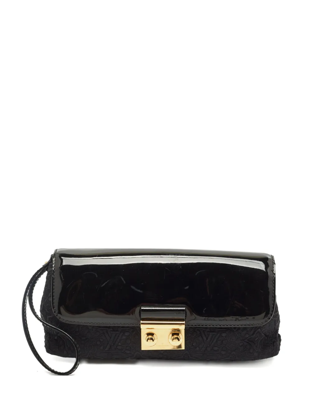 Louis Vuitton Pre-Owned Clutch Dentelle con ricamo - Nero