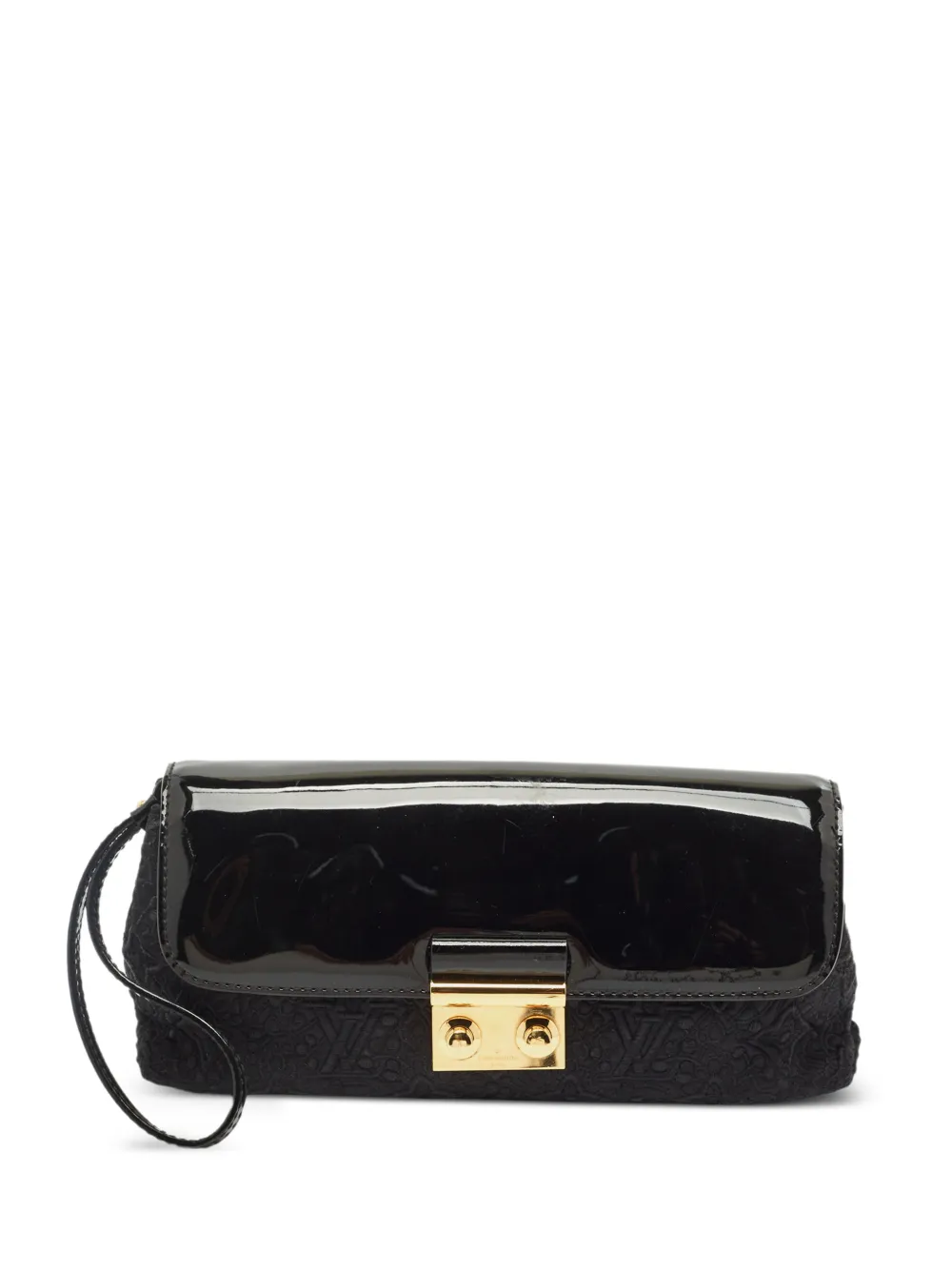 Louis Vuitton Pre-Owned Clutch Dentelle con ricamo - Nero