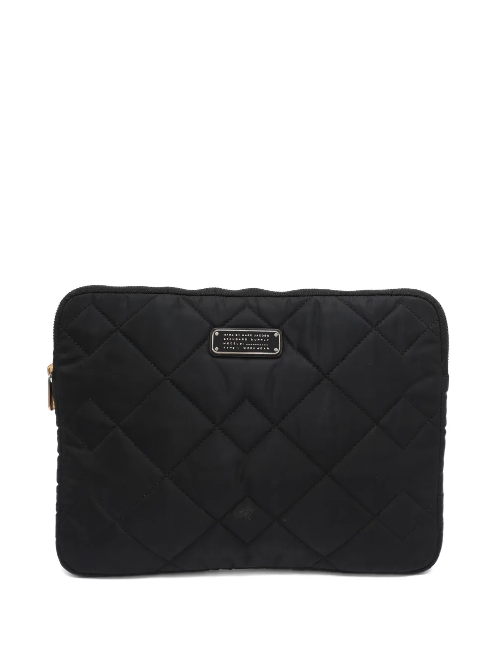 Marc By Marc Jacobs Custodia porta pc con placca logo - Nero