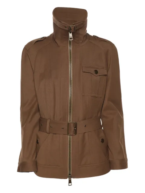 Burberry Pre-Owned belted zip jacket