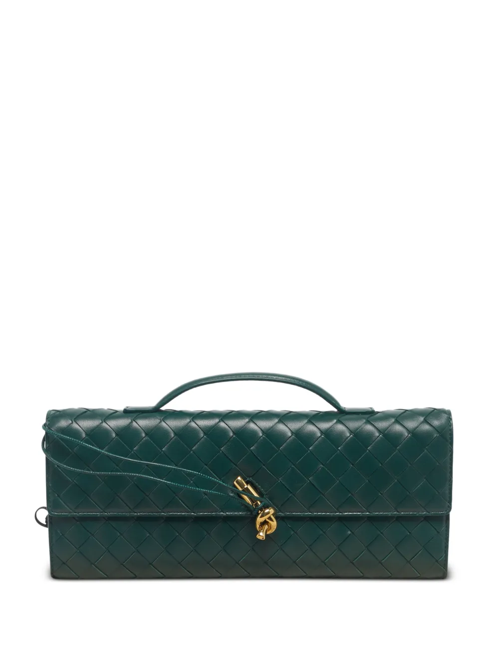 Bottega Veneta Pre-Owned medium Andiamo Intrecciato leather tote bag - Verde