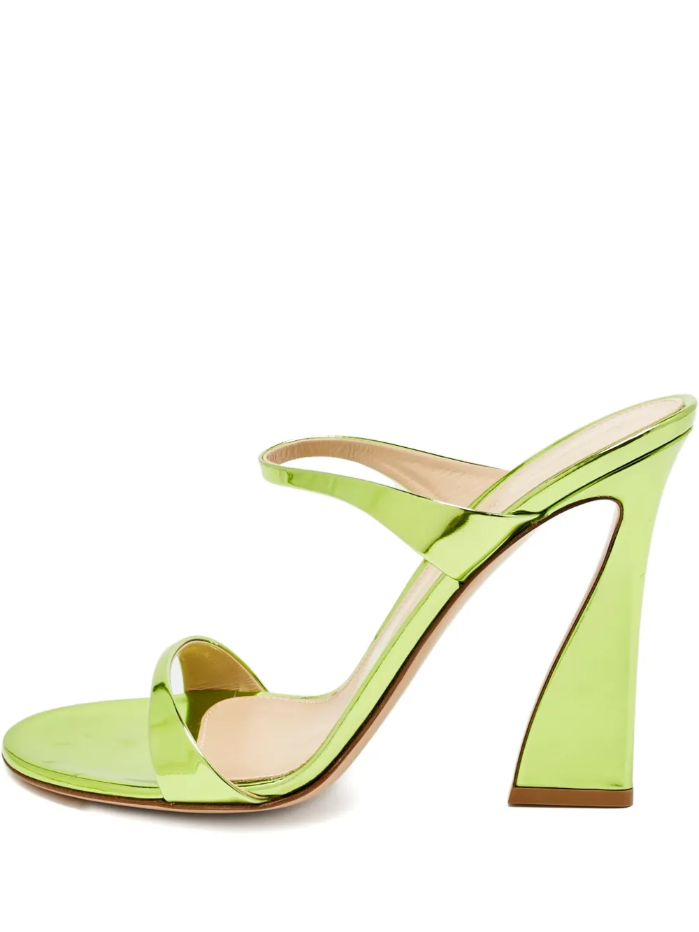 Pre-owned Gianvito Rossi Aura Leather Sandals In Green