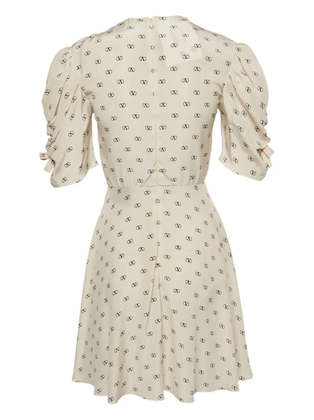 Valentino Pre-Owned logo-print mini dress - Beige