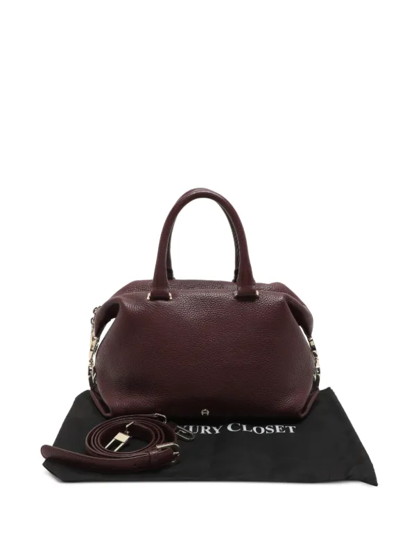 Aigner Vintage レザー トートバッグ | レッド | FARFETCH JP