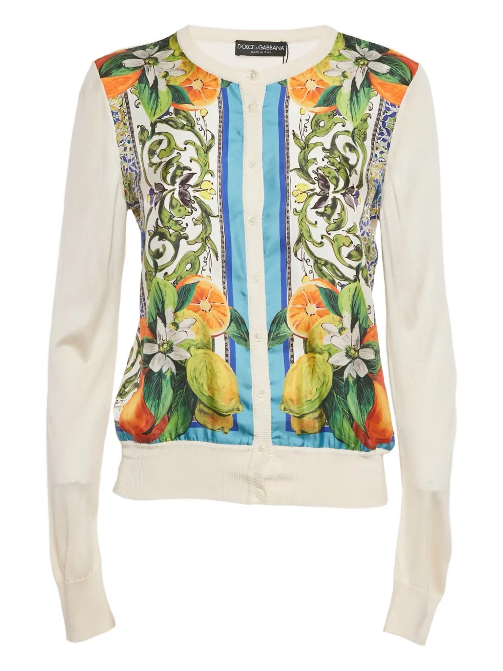 Dolce & Gabbana Pre-Owned knitted printed cardigan | neutro | Image 1