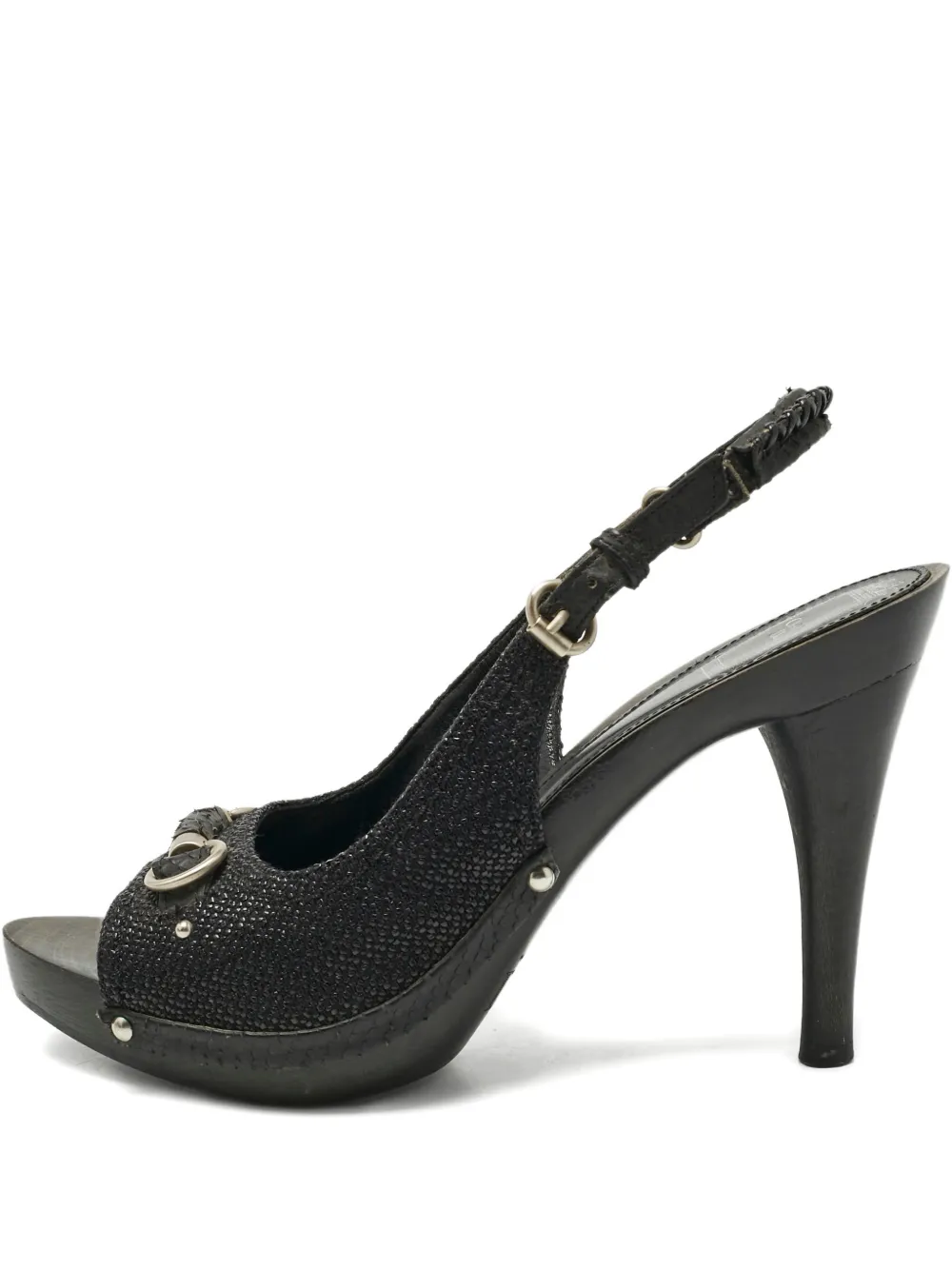 Christian Dior Pre-Owned My Dior peep-toe heeled pumps - Nero