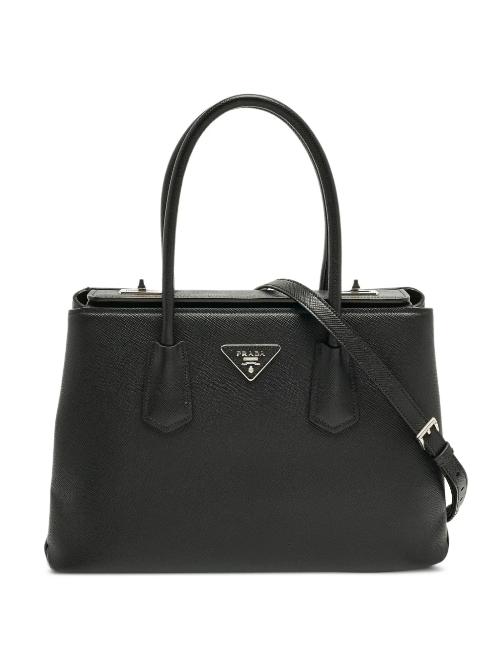 Prada Pre-Owned leather tote bag - Nero