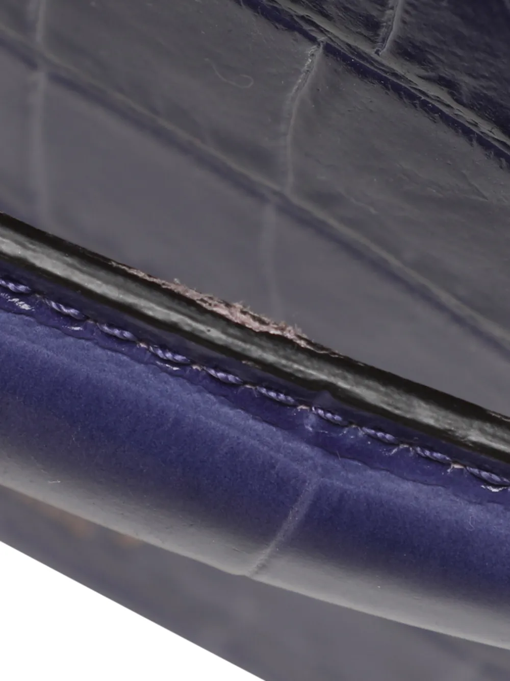 Mulberry Pre-Owned croc-embossed leather side-handle trunk bag | Image 2