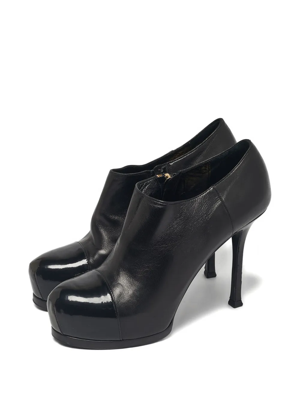 Saint Laurent Pre-Owned Tribute leather boots - Zwart