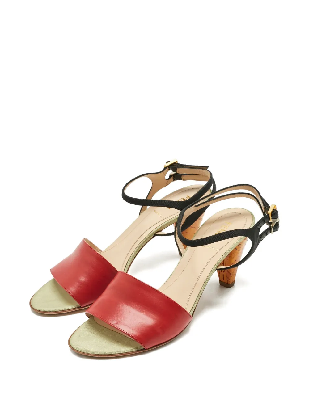 Fendi Pre-Owned leather sandals - Rood
