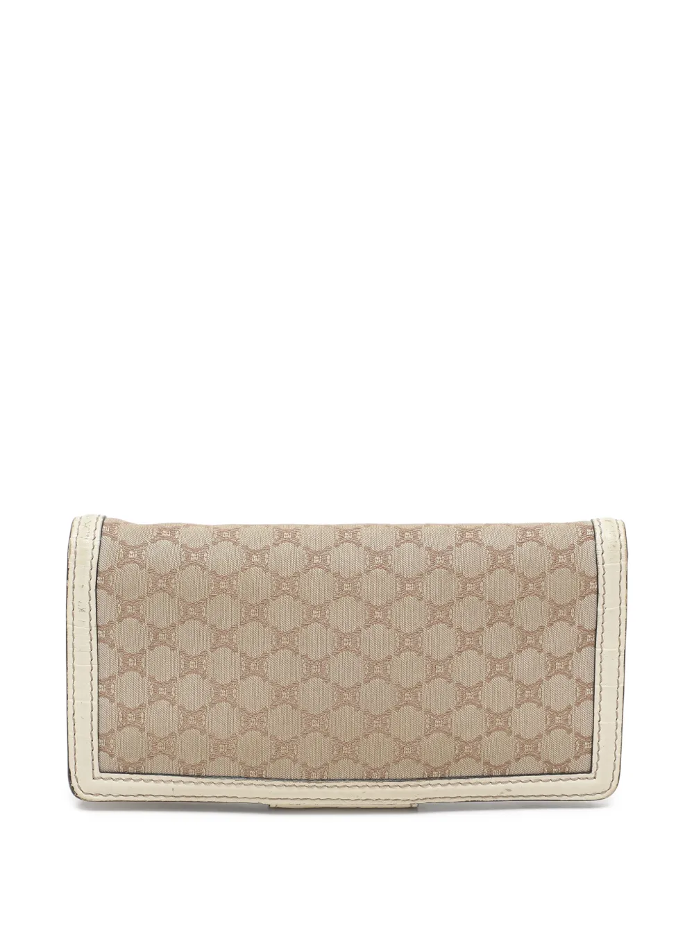 Celine Pre-Owned 2008s Portemonnaie mit Macadam-Muster - Nude