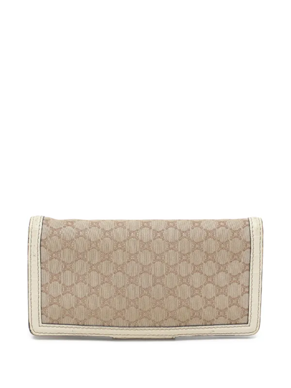 Celine Pre-owned 2008 Macadam-pattern Wallet in Neutrals