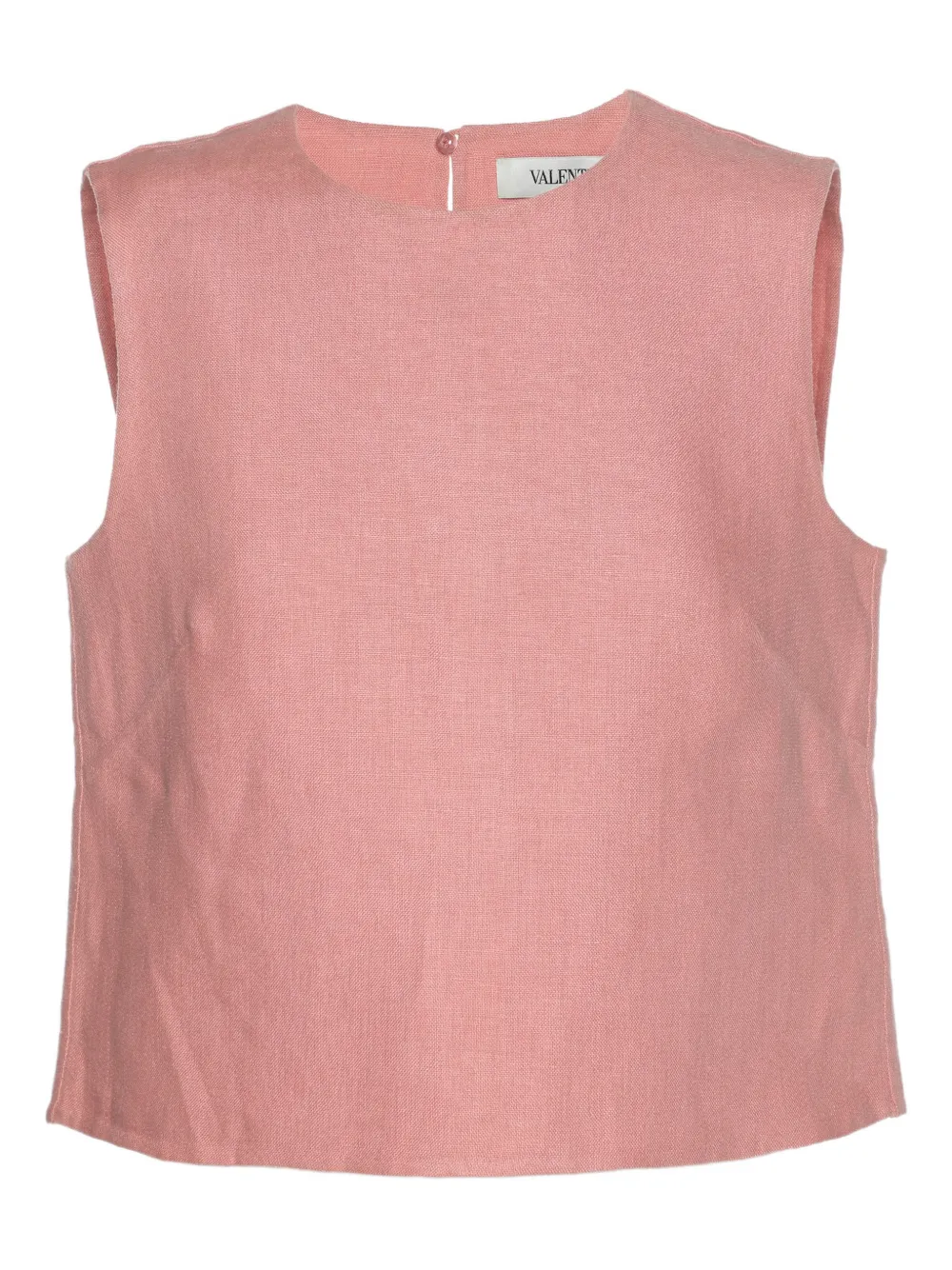 Valentino Pre-Owned Top smanicato in lino - Rosa