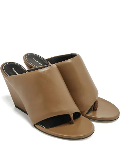 Proenza Schouler leather wedge sandals