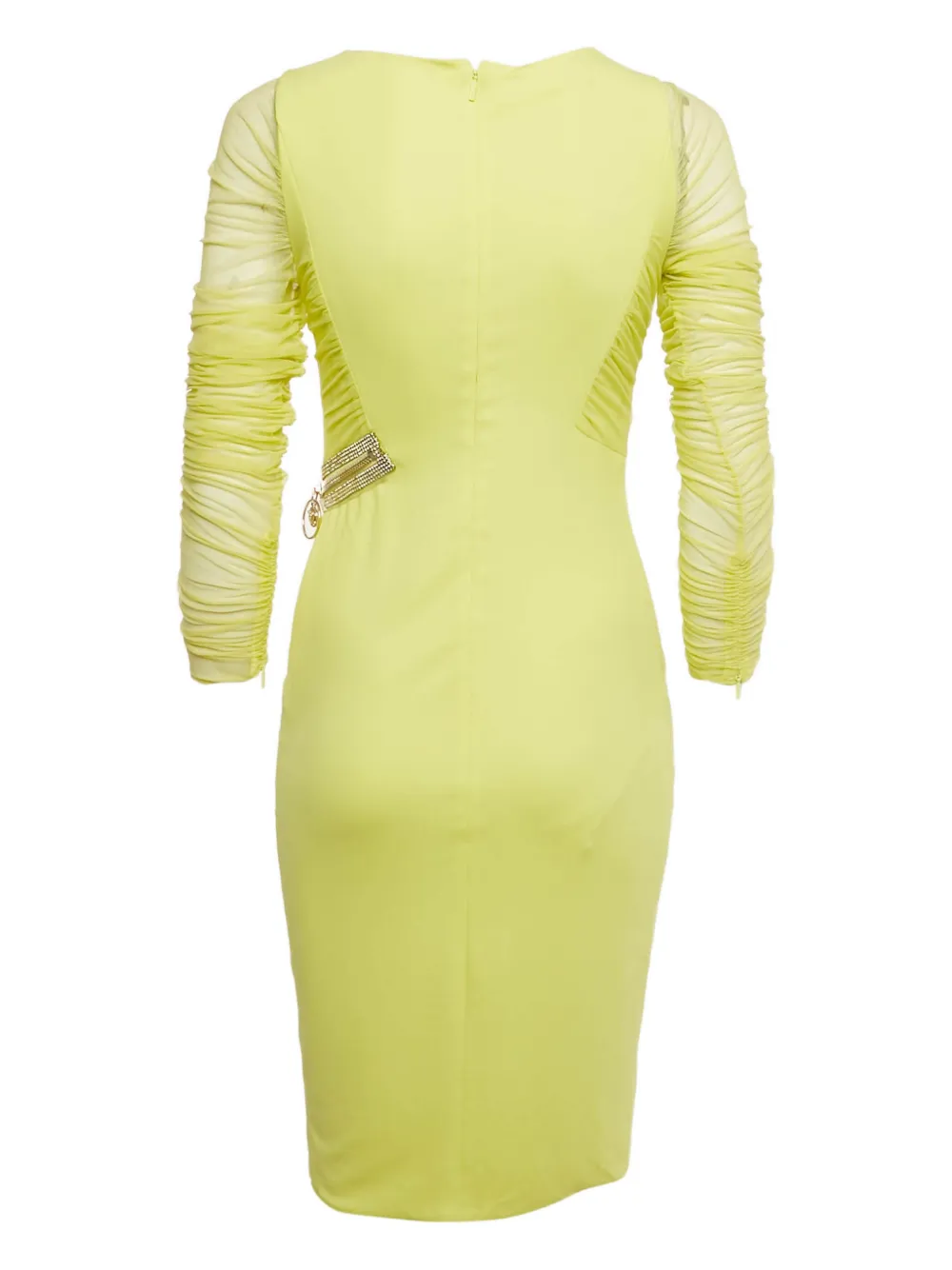 Versace Pre-Owned zip-detail dress - Geel