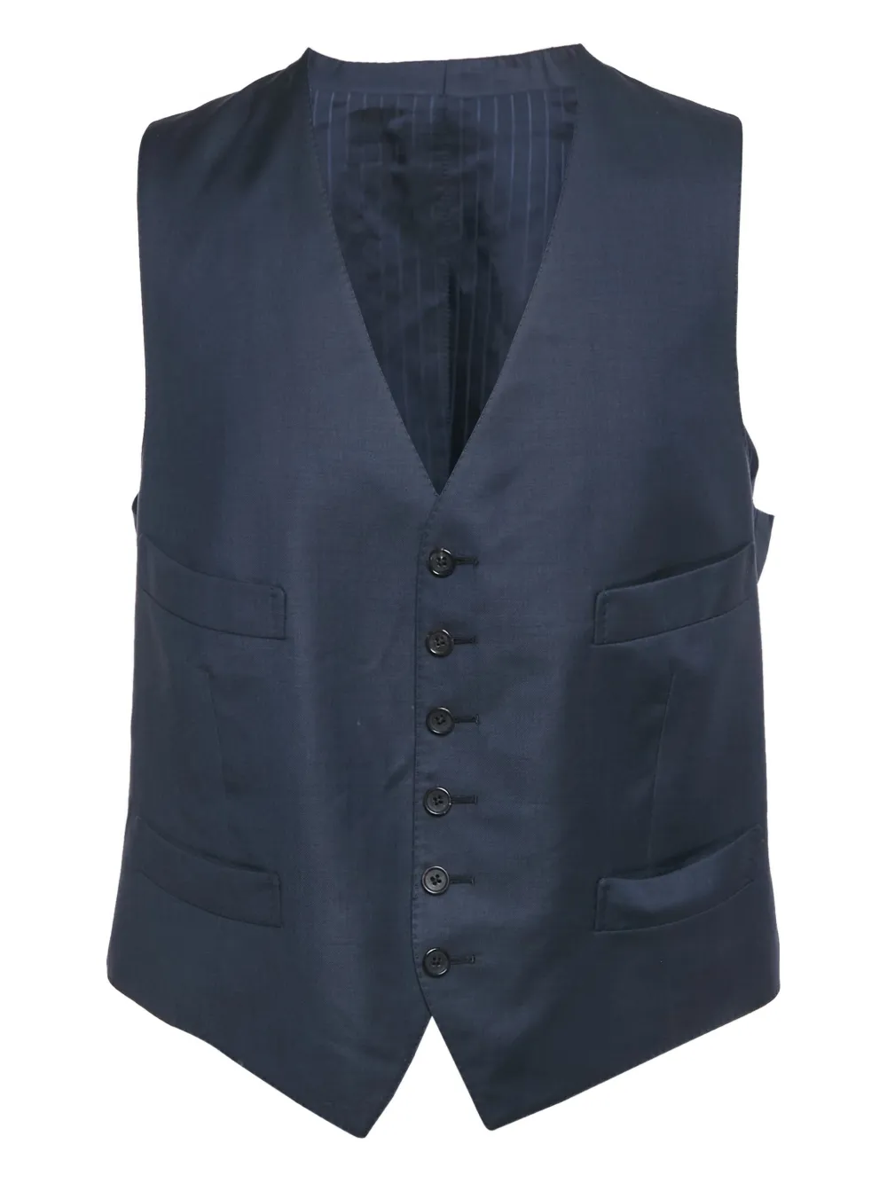Tom Ford Pre-Owned button wool waistcoat | Blue | Image 1