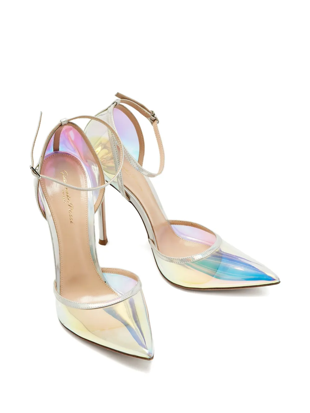 Gianvito Rossi ankle-strap heeled pumps - Zilver