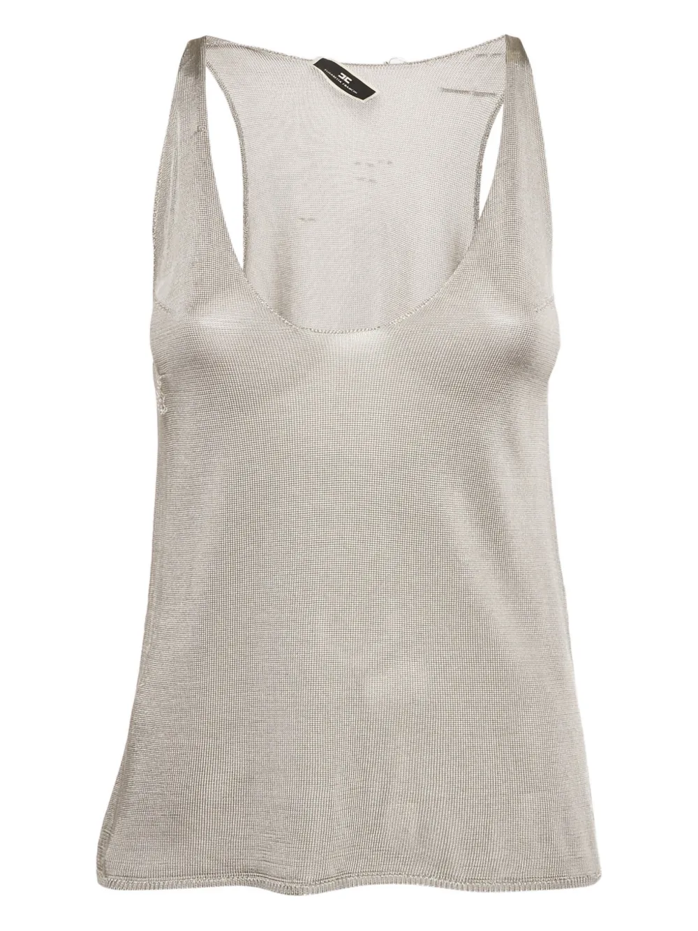 Elisabetta Franchi ribbed-knit tank top - Grigio