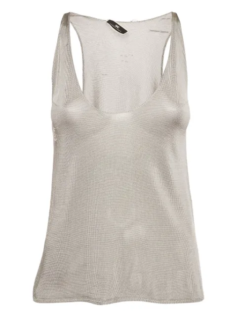 Elisabetta Franchi ribbed-knit tank top