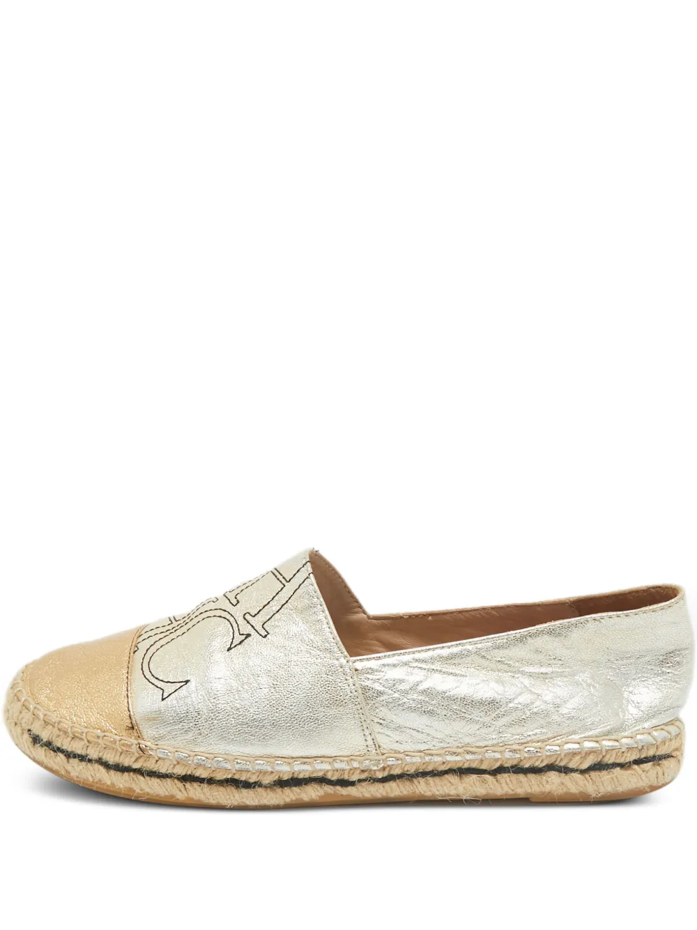Carolina Herrera leather espadrille - Silber