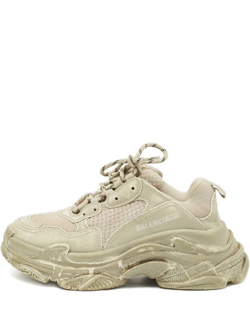 Balenciaga Pre-Owned Triple S oversized sole trainers - Toni neutri