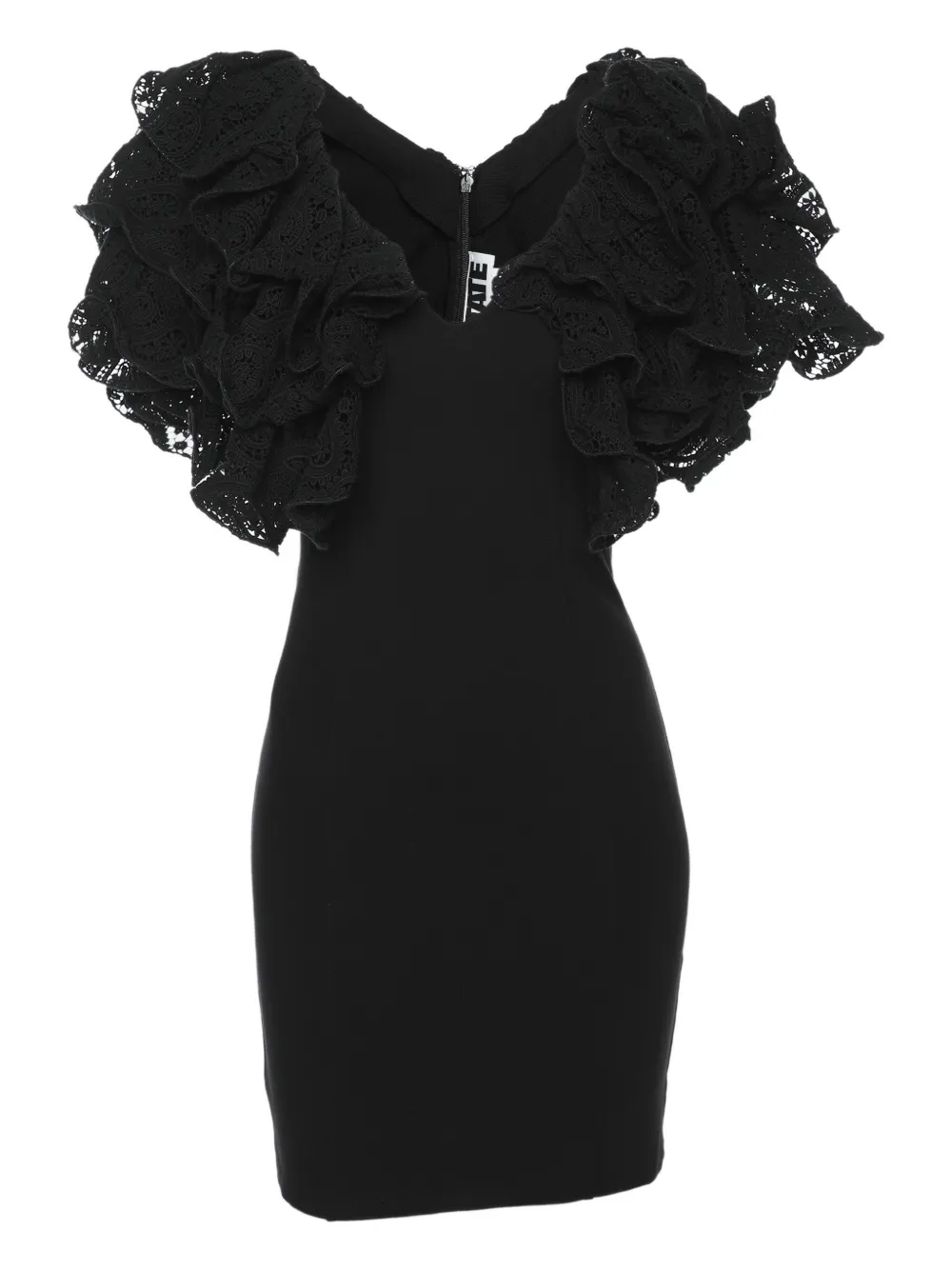 ROTATE BIRGER CHRISTENSEN robe courte Carmen à col v | noir | Image 1