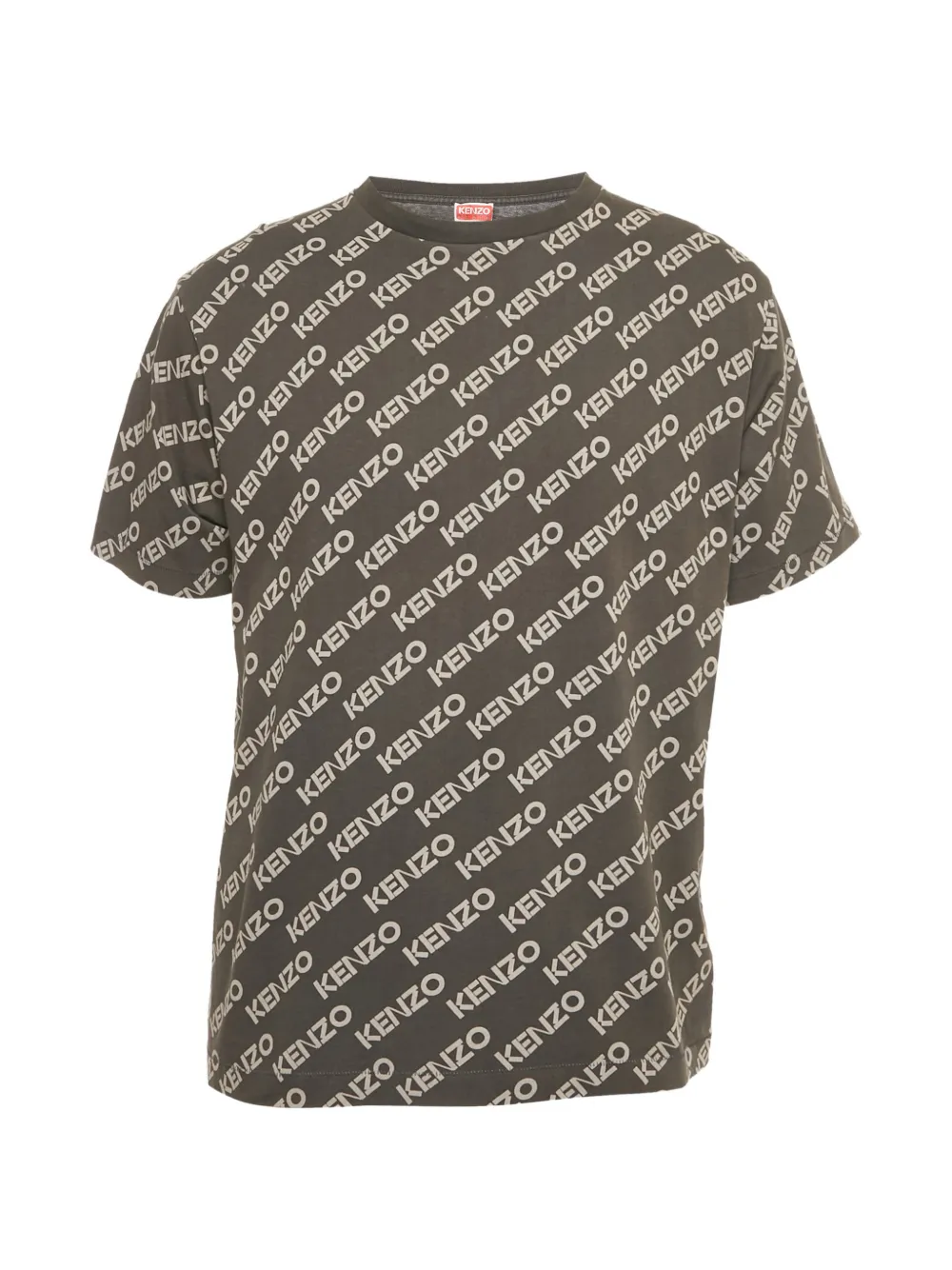 Pre-owned Kenzo Logo-print T-shirt In Gray