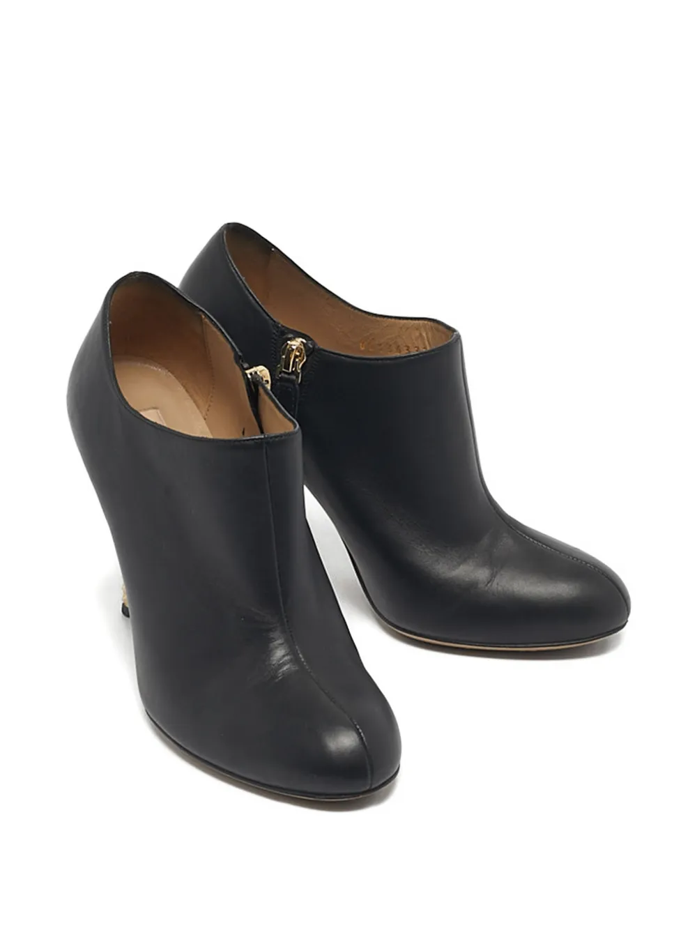 Valentino Garavani Pre-Owned rockstud leather ankle boots - Zwart