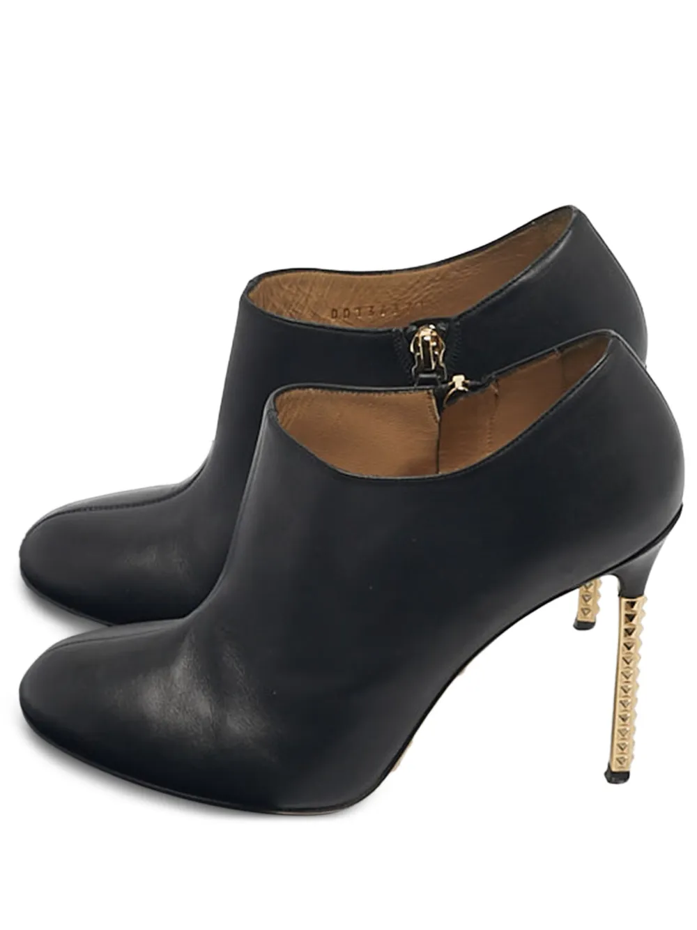 Valentino Garavani Pre-Owned rockstud leather ankle boots - Nero