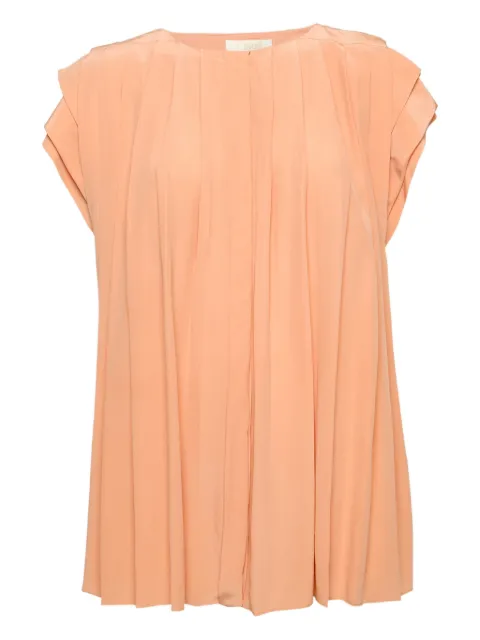 Chloé Pre-Owned pleated silk top