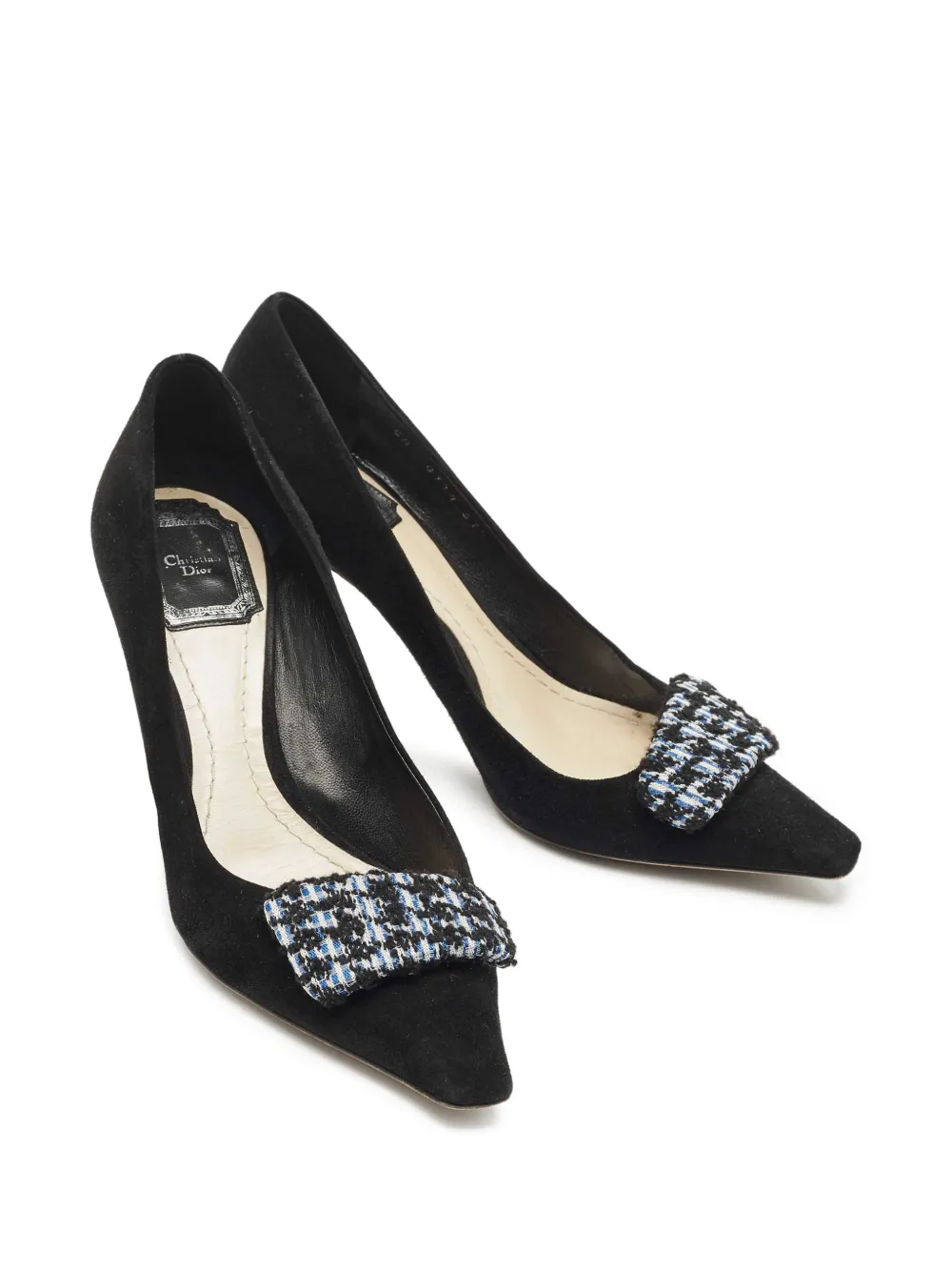 Christian Dior Pre-Owned houndstooth pointed pumps | Image 2