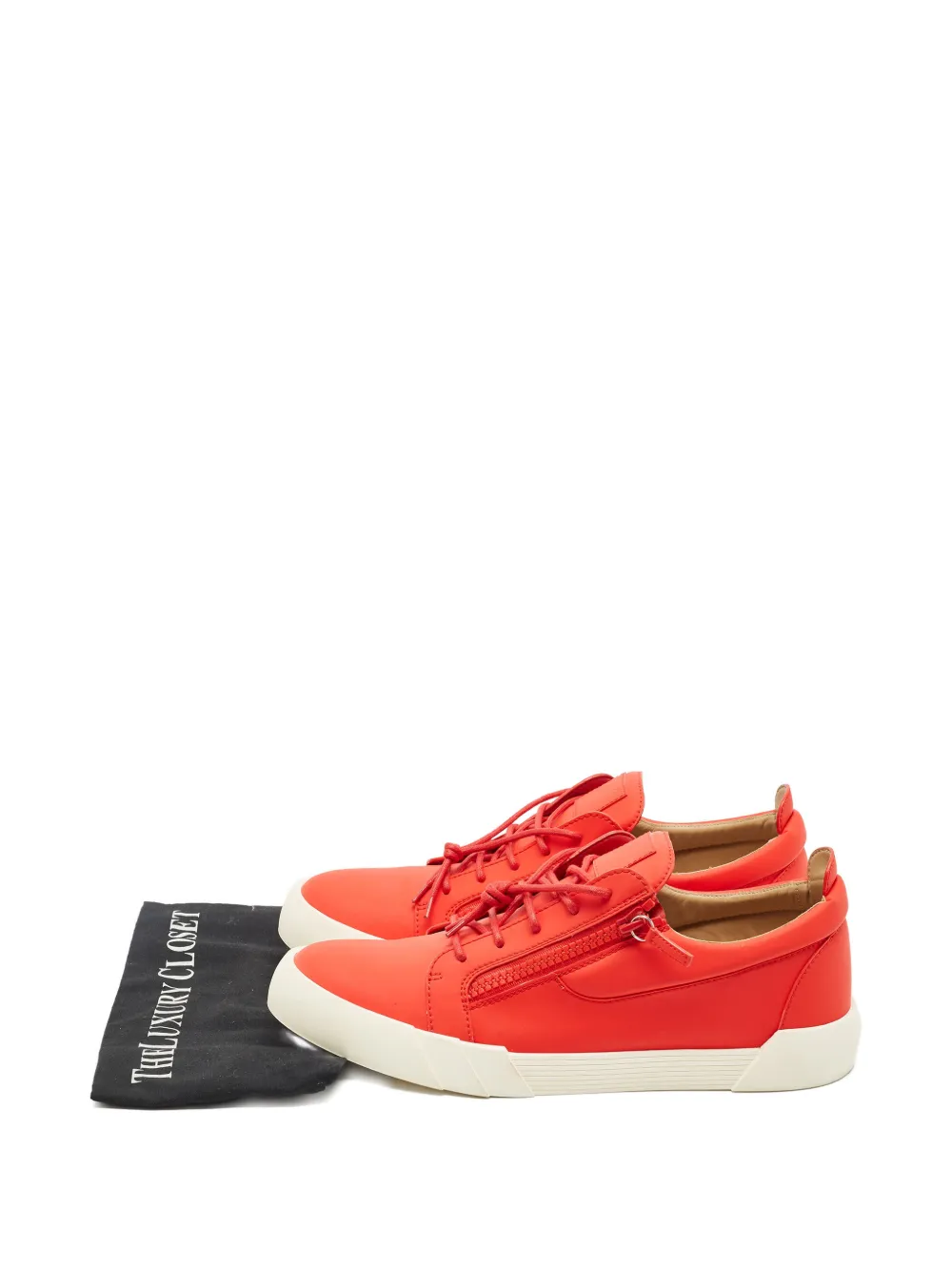 Pre-owned Giuseppe Zanotti The Shark 5.0 Low-tops Sneakers In Red