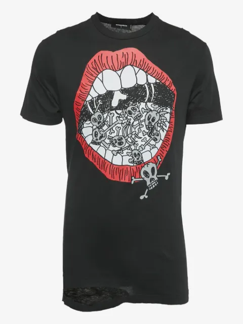 DSQUARED2 playera con estampado gráfico