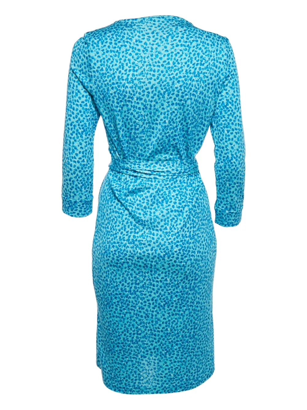 Diane Von Furstenberg Vintage silk wrap midi dress - Blauw