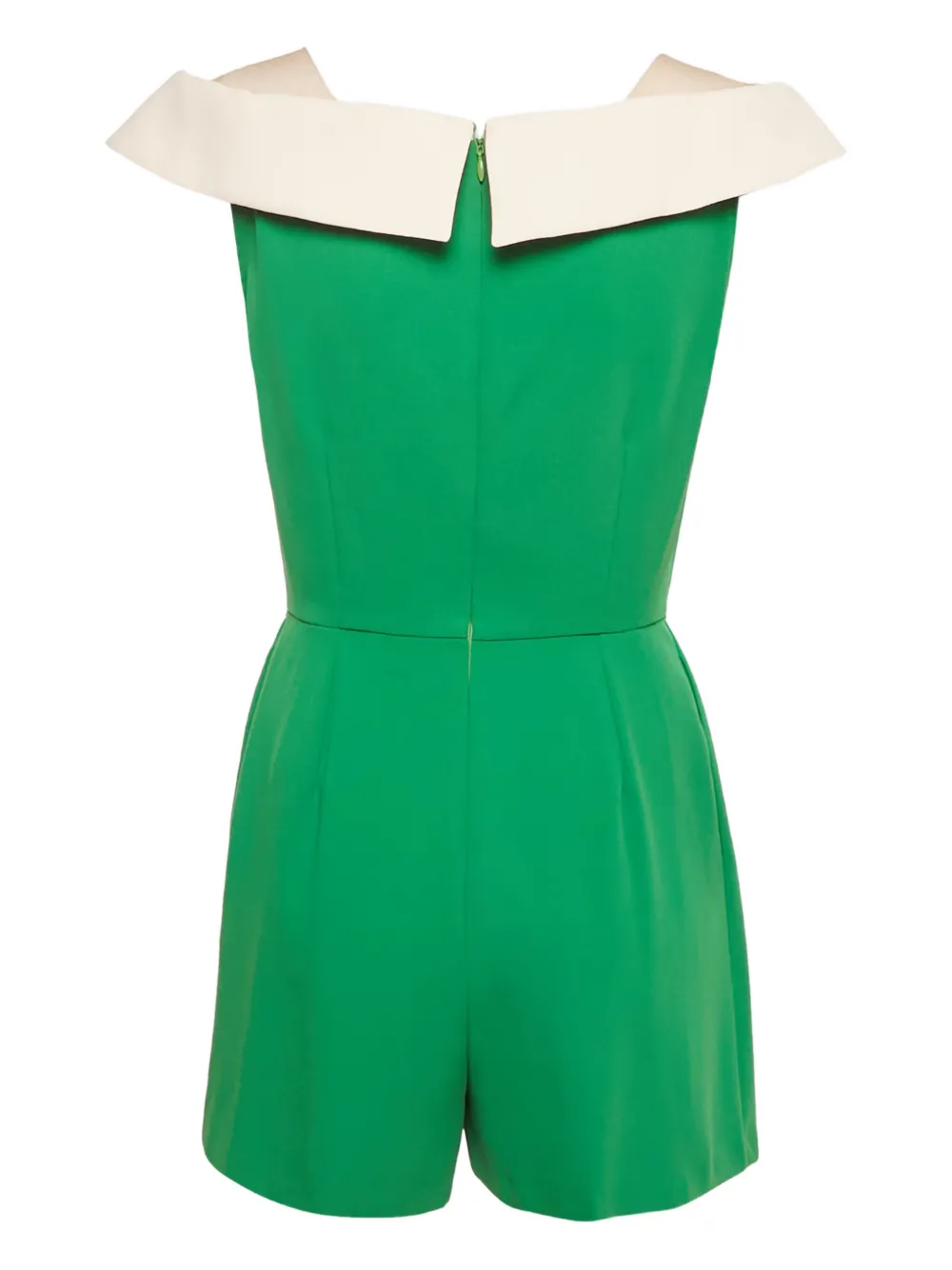 Elisabetta Franchi off-shoulder belted playsuit - Groen