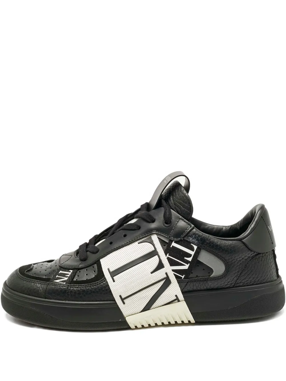 Valentino Garavani Pre-Owned VL7N logo-detail leather sneakers - Nero