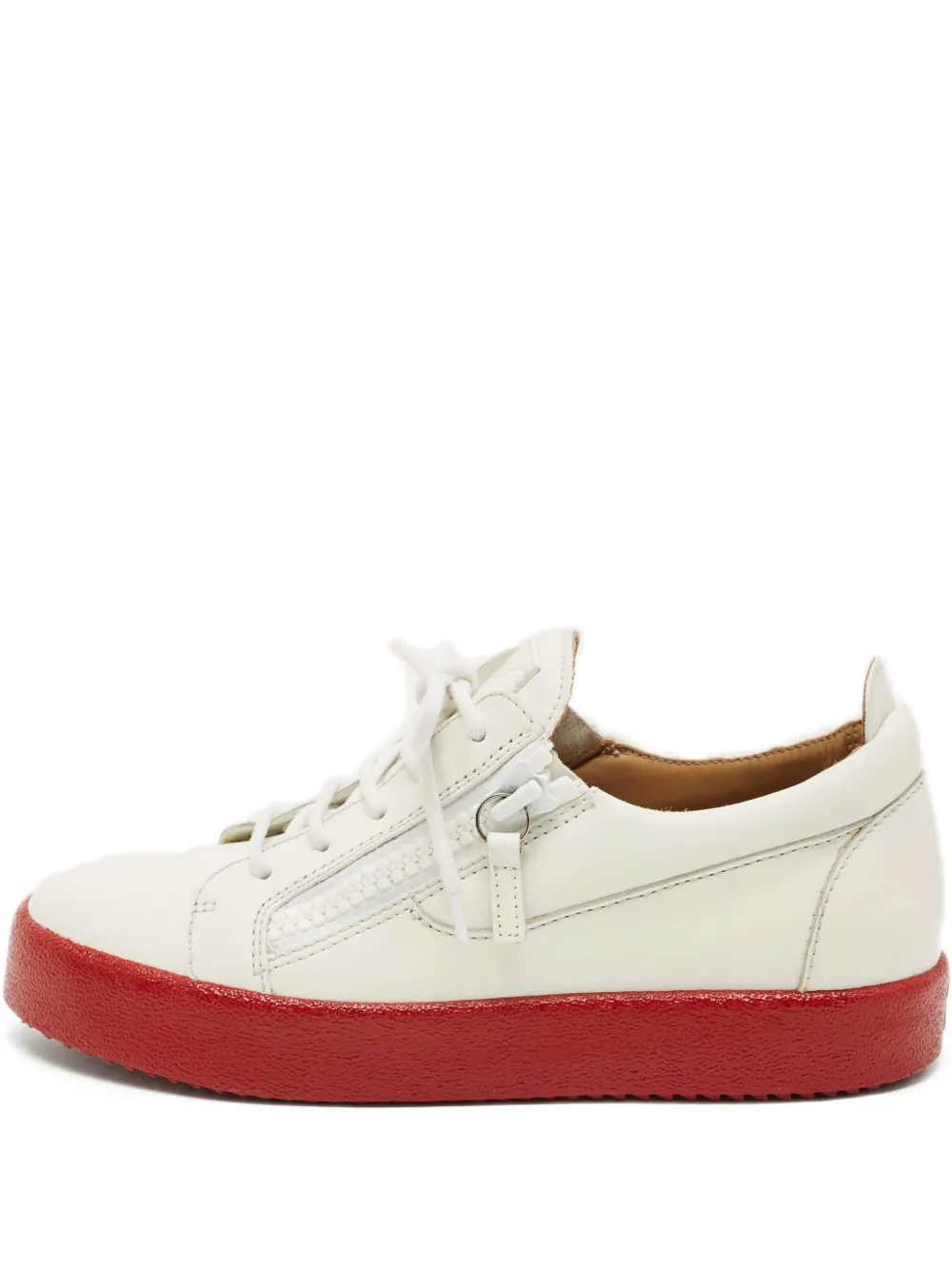 Giuseppe Zanotti Frankie zip leather sneakers - Weiß