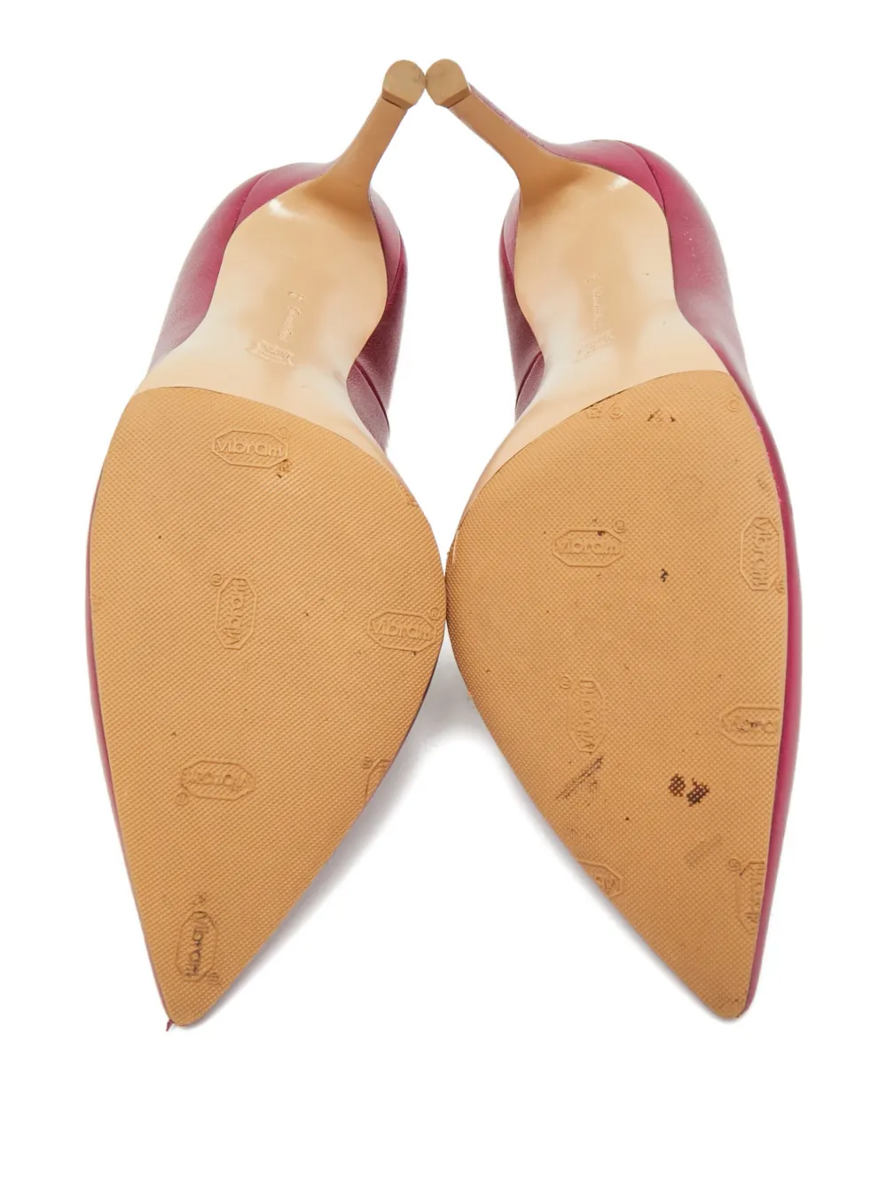 Gianvito Rossi plexi leather pumps - Roze