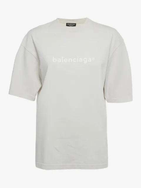Balenciaga Pre-Owned cotton logo-print T-shirt