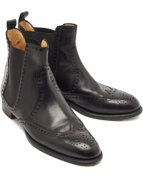 Hermès Pre-Owned Brighton leather ankle boots