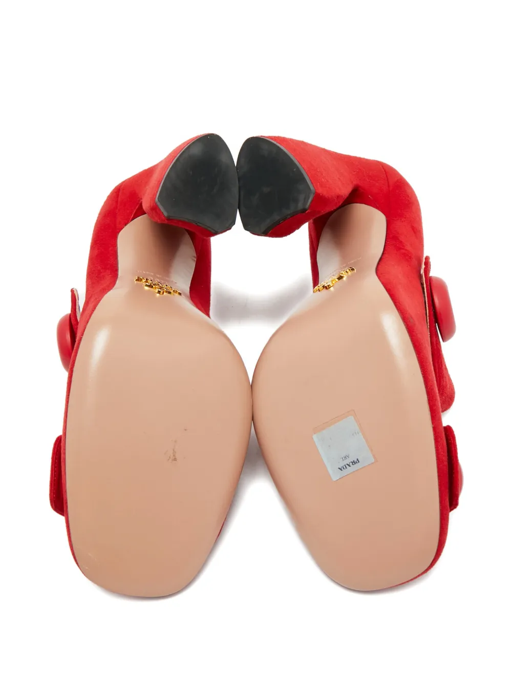 Prada Pre-Owned Mary Jane button suede pumps | Image 2