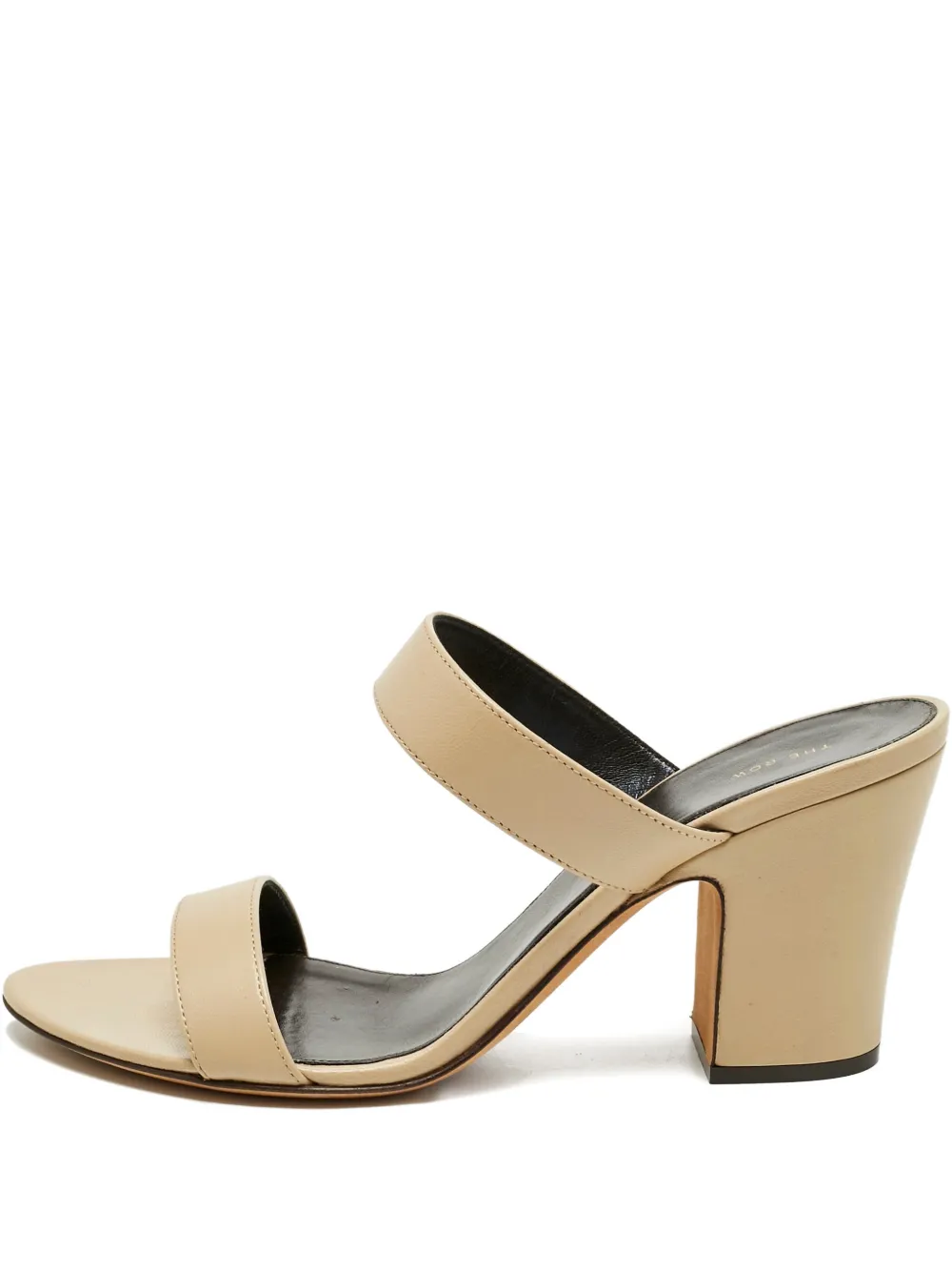 The Row Pre-Owned Awar leather block-heel sandals | Nude | Image 1