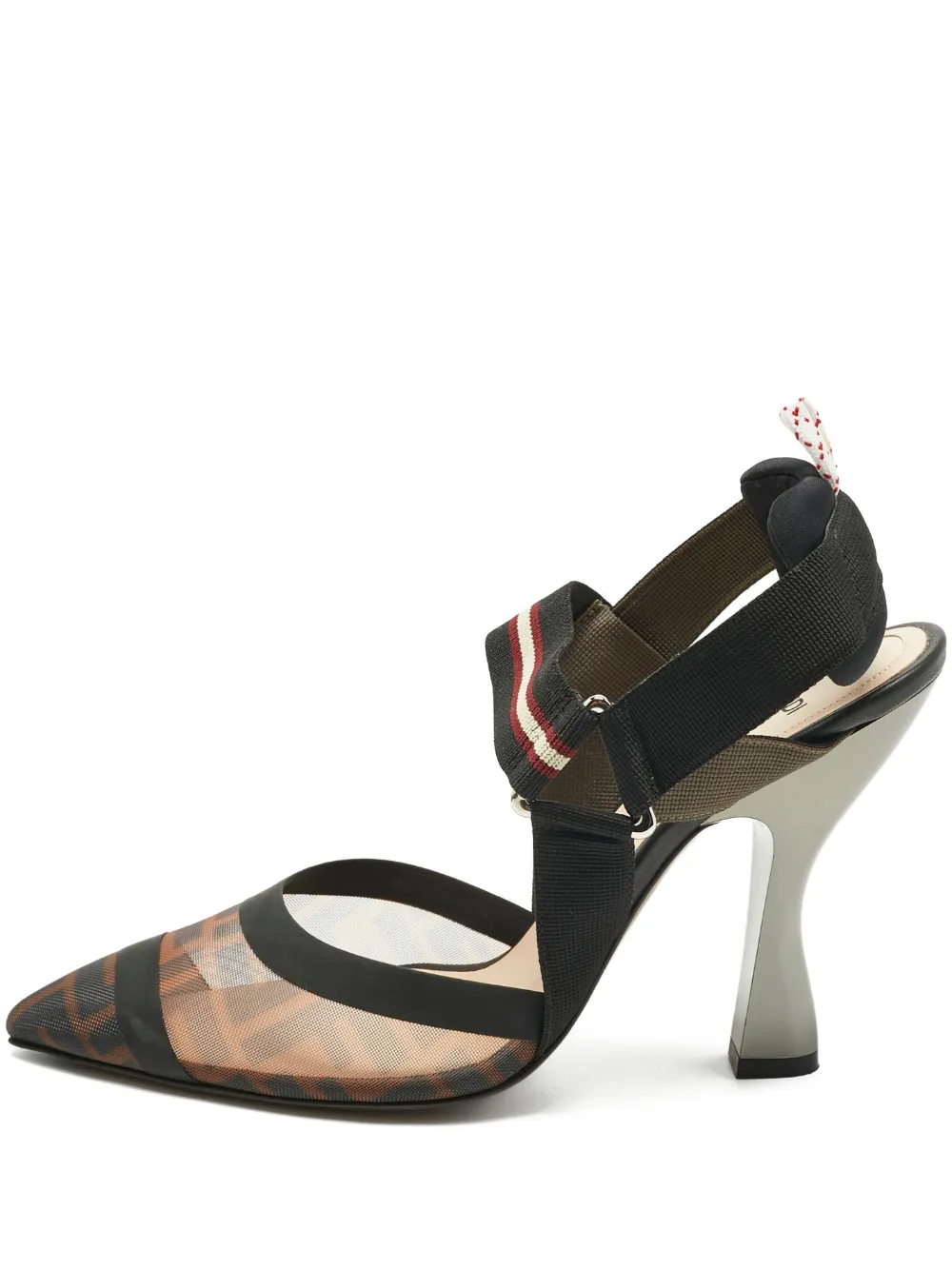 Fendi Pre-Owned Colibri canvas pointed-toe pumps | Black | Image 1