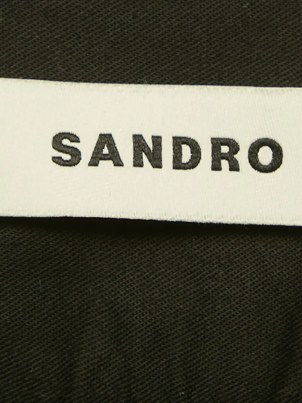 SANDRO tiered cotton mini skirt - Zwart