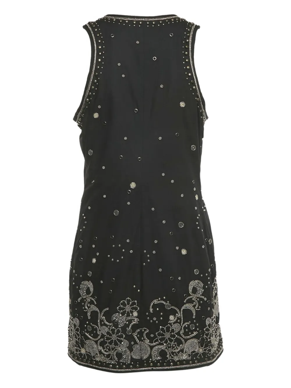 Isabel Marant Vintage floral-embellishment mini dress - Zwart