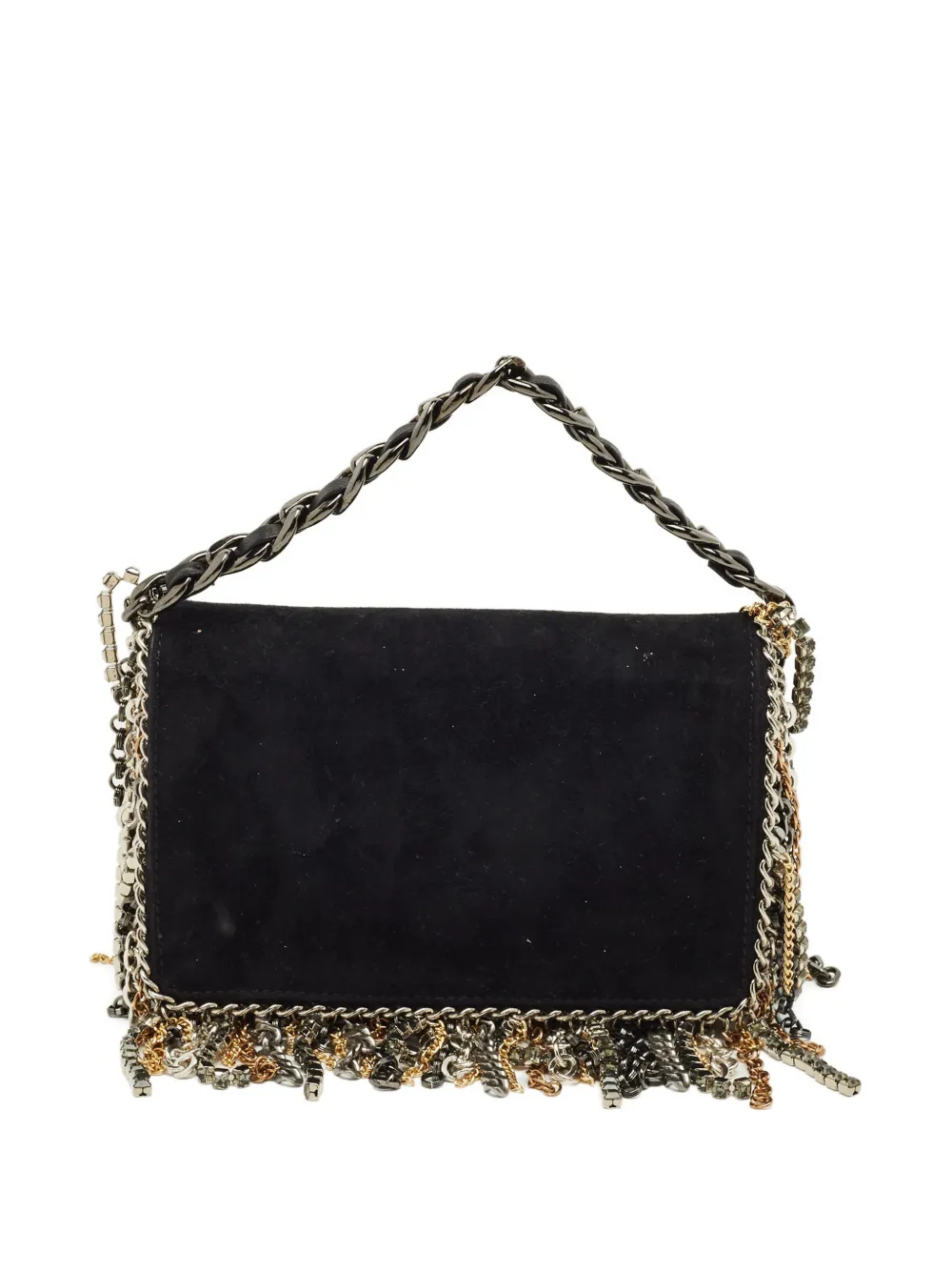 Jimmy Choo Pre-Owned suede chain-strap mini bag | Black | Image 1