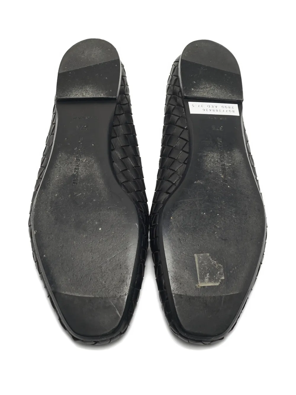 Bottega Veneta Pre-Owned Intrecciato leather slippers - Zwart