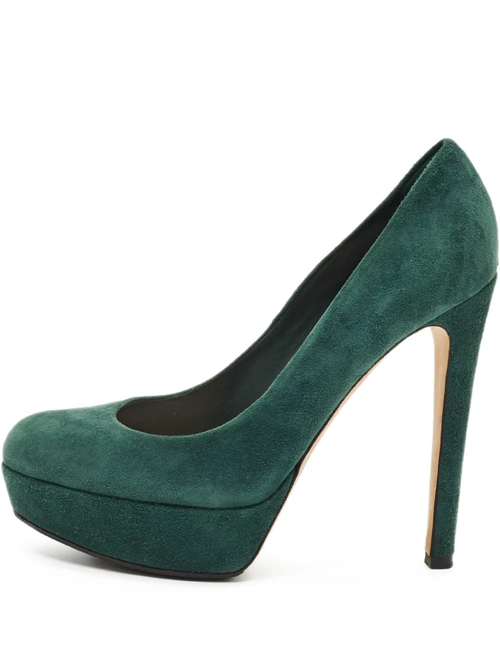 Christian Dior Pre-Owned platform suede pumps - Verde