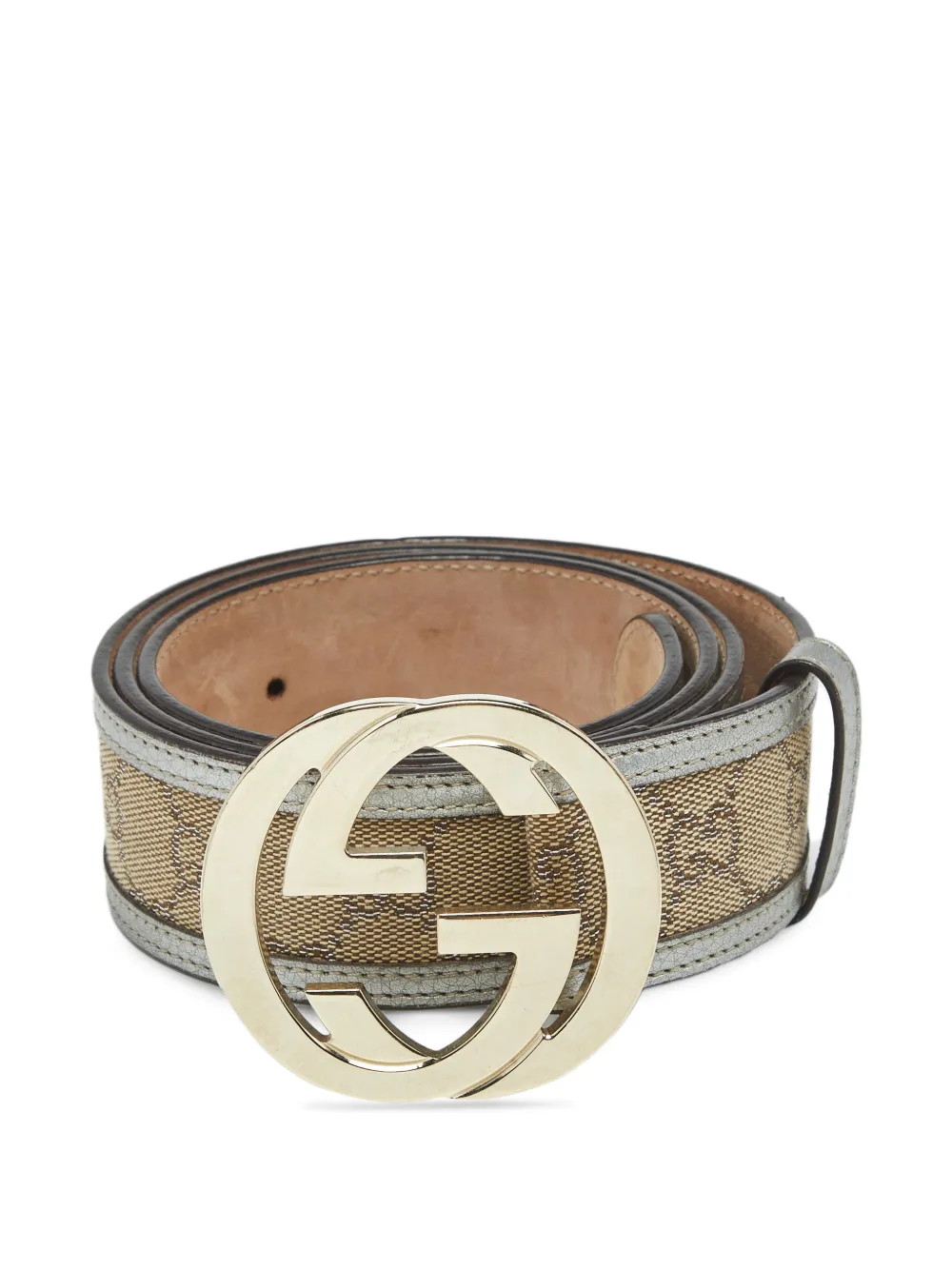 Gucci Pre-Owned Cintura con fibbia logo - Toni neutri