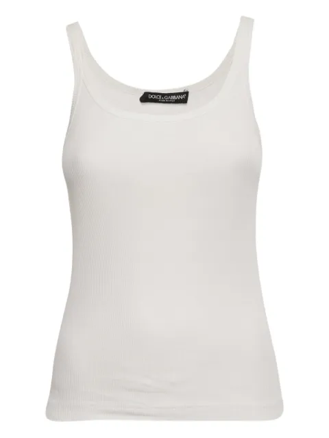 Dolce & Gabbana Pre-Owned ribbed cotton tank top